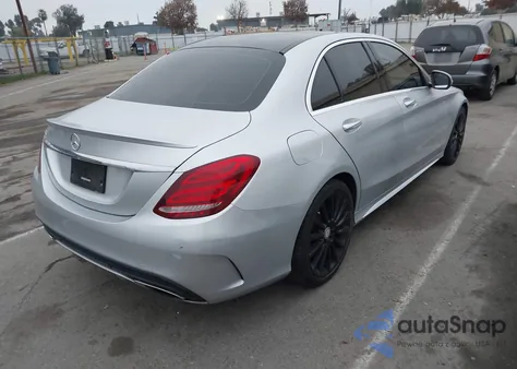 2016 Mercedes-Benz C 300 Sport from USA, damaged, VIN 55SWF4JB2GU128802